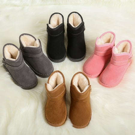 

Winter New Kidsren‘s Snow Boots Waterproof Men‘s and Women‘s Cotton Shoes K-style Medium and Large Kidsren‘s Velvet Warm and Thickeneded Short Boots