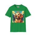 thumbnail image 3 of Golden Retriever Angel Unisex Softstyle T-Shirt, 3 of 11