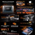 thumbnail image 2 of Thdeukoty MQ9 Mini PC Ryzen 9 8945HS, Upto 5.2GHz, Desktop Computers with 16G DDR5 RAM 512G SSD, Win 11 Pro/WiFi 6E/BT 5.3/Dual 2.5G LAN/Oculink, Triple Display Display, 2 of 9