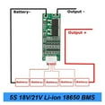 thumbnail image 4 of Carte de Protection de Chargeur Tournevis de Batterie 5S 15A Li-ion Lithium BMS 18650, Circuit de Protection de Cellule 18V 21V A20, Bien Conçu, 4 of 5