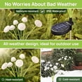 thumbnail image 3 of karymi Solar Powered Jellyfish String Lights Outdoor Garden Decor with 6 LEDs IP65 Waterproof Warm White or RGB Color Changing Automatic On/Off House Decor Birthday Gifts, 3 of 7