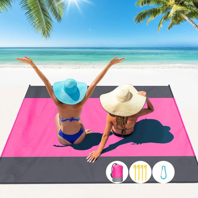 CRCMUHE Set de Table Diveblues S09 Couverture de Plage Imperméable Extra Large 8 Personnes Taille Familiale Confortable Parachute Nylon Confortable&Chic Compact& Léger Renforcé Coupe-Vent 4 Piquets&1 Trave