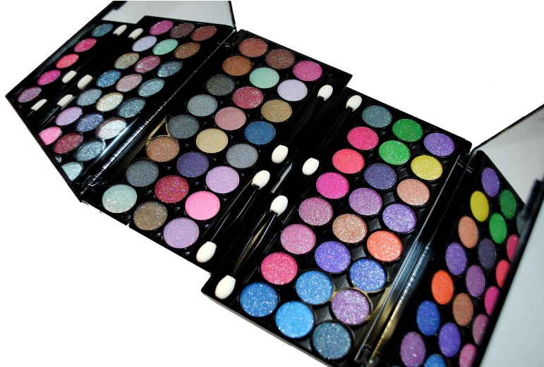 Glitter Eyeshadow ( Diamond Dust ) 48 Color Two Eyeshadow Palette Set