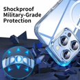 thumbnail image 4 of Phone Case for iPhone 13 Pro Max, Magnetic Case Clear [Compatible with MagSafe] Protective Bumper Hard Back Cover for 6.7 Inch, 4 of 13