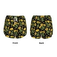thumbnail image 5 of Lsque Bees and Sunflowers Printed Women's Running Shorts with Liner Pockets,Elastic Quick Dry Workout Athletic Gym Yoga Shorts,Womens High Waist Shorts-Small, 5 of 9