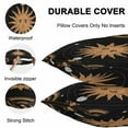 thumbnail image 5 of Outdoor Waterproof Throw Pillow Covers Set of 2 Celestial Sun and Moon Pillowcases Lumbar Outdoor Pillows Cushion Case 20x12 Inch Black Sky Gold Star Boho Patio Pillows for Couch Sofa Bed Garden, 5 of 9