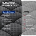 thumbnail image 5 of WISHEAD Extra Thick Mattress Topper, Twin Size Mattress Pad 400TC Cooling Pillow Top for Back Pain, Quilted Fitted Mattress Protector with 8-21" Deep Pocket, Soft & Breathable, Gray, 5 of 10