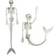 thumbnail image 5 of Inteprter Tamaño para las necesidades Decoración de Halloween Esqueleto único Sirena Articulaciones posibles Esqueletos Hueso de plástico Kits de decoración para fiestas, 5 of 6