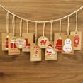 thumbnail image 4 of Coofit Christmas Gift Tags Set Cute Kraft Paper Hanging Tags Craft Labels with String, 4 of 4