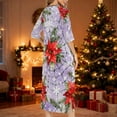 thumbnail image 4 of Elvqul Christmas Nightgowns for Women Ugly Loungewear Purple Trendy Womens Pajamas Zip up, 4 of 8