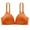 Orange, variant on yievot Wireless Bras for Women No Underwire Comfort Seamless Bra Lift V Neck Bralettes Soft Everyday Bras