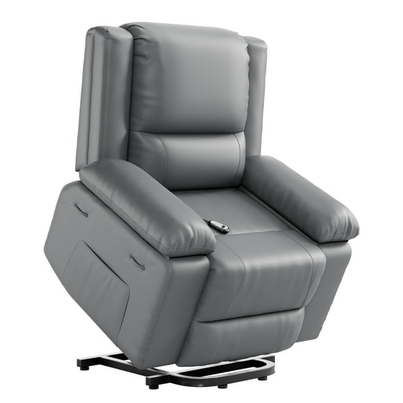 Towallmark Massage Fauteuil Corps Entier, Fauteuil Inclinable Élévateur en Cuir avec Massage et Chaleur pour Aînés, Fauteuils Inclinables avec Poches pour Salon