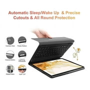 BONAEVER Keyboard Case for Samsung Galaxy Tab S9 Ultra 14.6 Inch 2023 SM-X910 SM-X916B SM-X918U Smart Folio Cover with 7 Color Backlit, Smat Stand Cover with Magnetic Detachable Wireless Keyboard