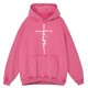 thumbnail image 3 of Sudadera con capucha retro desgastada con letras de fe y cruz para hombre, ropa de abrigo, sudadera holgada 100 % algodón para otoño, sudadera estilo hip hop, 3 of 4