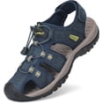 thumbnail image 2 of Rumpra Men’s Closed Toe Sport Sandals, Lightweight Leather Hiking & Outdoor Water Shoes, 2 of 10