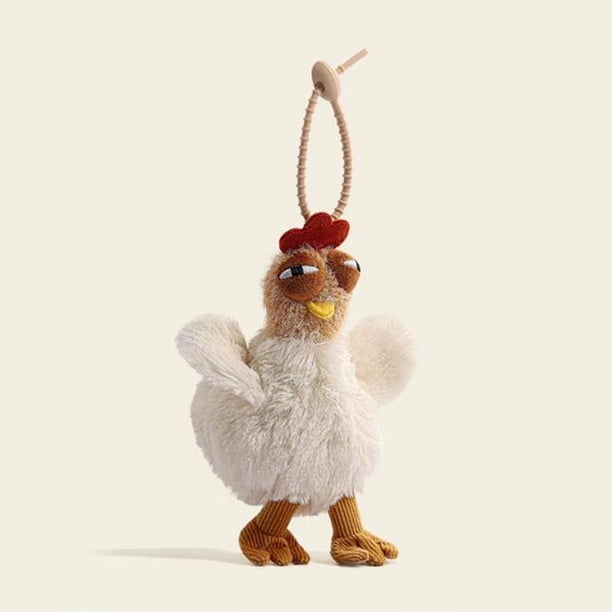 Llavero de muñeca animal Fernando adorno de animal beige