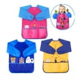 thumbnail image 3 of BAETEUY Kids Waterproof Art Apron with Long Sleeves Mess-Free User-friendly Versatile Painting Smock for Children, 3 of 8