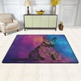 thumbnail image 2 of SKYSONIC Cat Watercolor Non-Slip Area Rug, Art Colorful Floor Carpet Comfort Floor Mats Decor for Indoor Front Porch,Living Room, Bedroom,Kitchen (72x48"), 2 of 7