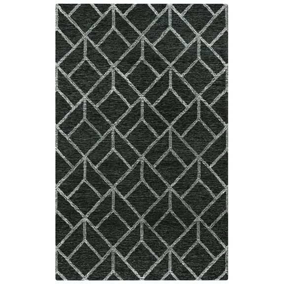 Alora Decor Avondale Gray 5'X7'6" Tufted Wool Rug