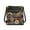 Black-Dragonfly Daisy, variant on Peacock Lotus Butterfly Print Crossbody Bag for Women, Waterproof Vegan Leather Sling Purse with Adjustable Strap, Zipped Pockets Shoulder Handbag Crossbody for Travel