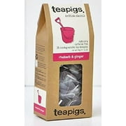 Teapigs Rhubarb and Ginger Tea 15 Bags-DEL