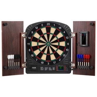 Harley-Davidson Genuine Oil Can Dart Board Cabinet - Black Wooden