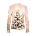 thumbnail image 4 of Goodtrade8 Womens Shirts Crew Neck Holiday Pullover Winter Printed Christmas Slim Fit Casual Long Sleeve Tops for Women Fashion, 4 of 6