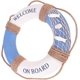 thumbnail image 1 of Diameter 30cm Blue Nautical Life Ring Nautical Decorative Life Ring Nautical Lifebuoy Ring Wall Door Ring for Home Decor (Fish), 1 of 5