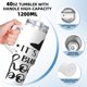 thumbnail image 4 of Vaso Hocus Pocus de 40 oz con asa y tapa con pajita, taza aislada, botella de agua de acero inoxidable, taza de viaje, portavasos, regalo, 4 of 8