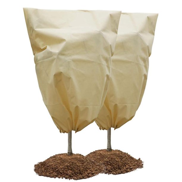 KARLSITEK 2 Packs Plant Covers Freeze Protection Tree Cover for Fruit Shrubs Winter Protection