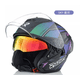 thumbnail image 3 of Casco de motocicleta RYZEN 3/4, doble lente, para primavera y verano, para hombre y mujer, con ranura para auriculares Bluetooth, 3 of 5