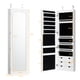 thumbnail image 2 of Costway Armario para joyas con 5 luces LED, puerta que se cierra, armario para joyas fijado a la pared con espejo y 6 cajones, organizador joyas con mucho espacio para chicas, 2 of 7