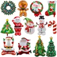 thumbnail image 2 of Globos navideños grandes Papá Noel Muñeco de nieve Alce Media Globo de aluminio Decoraciones navideñas para el hogar Navidad 2025 Año Nuevo, 2 of 5
