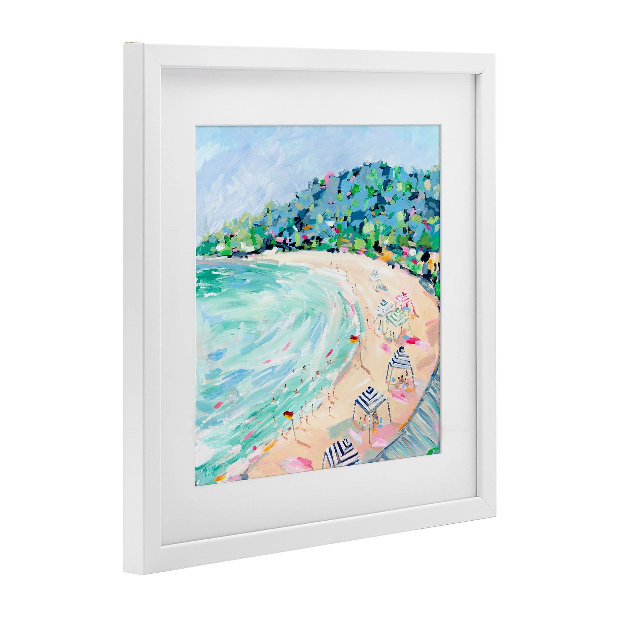 Stupell Industries Good Times Noosa Beach White Framed Print Under Glass, design by Meredith Howse
