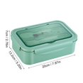 thumbnail image 2 of Microwave Oven Heating Special Lunch Box Japanese-Style Lunch Box Divided Student Adult Rectangular Single Plastic Lunch Box, 2 of 2