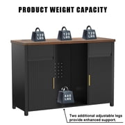 Coffee Bar Cabinet with Fridge Space, Mini Fridge Cabinet，Buffet Sideboard，53.2L