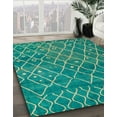 thumbnail image 3 of Ahgly Company Machine Washable Indoor Rectangle Abstract Jade Green Area Rugs, 5' x 8', 3 of 7