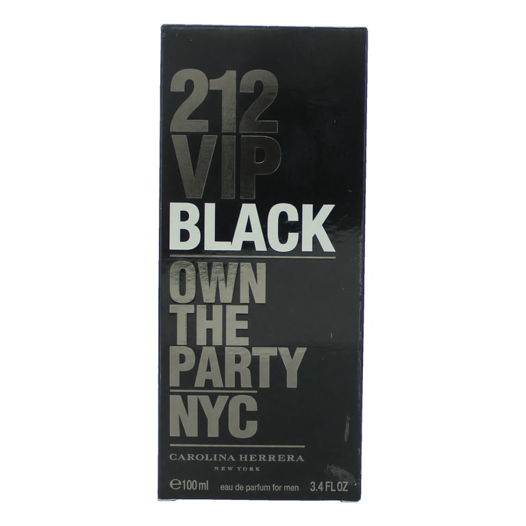 Carolina Herrera 212 VIP Black Men's Eau De Parfum Spray, 3.4 oz