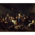 thumbnail image 3 of Richard Brakenburgh 24x20 Black Modern Framed Museum Art Print Titled - Interior of Cabaret (1670 - 1702), 3 of 5
