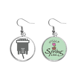 thumbnail image 1 of Enchufe negro patron de cable cable de carga Colgante decorativo temporada pendientes de primavera joyas Unbranded M, 1 of 3