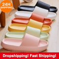 thumbnail image 2 of Zapatillas suaves antideslizantes con plataforma gruesa para hombre y mujer, chanclas de verano a la moda, antideslizantes, con cojín y nube, 2 of 4