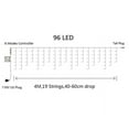 thumbnail image 5 of Christmas Lights Outdoor Icicle Lights - 13ft 96 LED Connectable Curtain Fairy String Lights with Timer Memory Plug in Waterproof for Home Decoration Holiday Yard Wedding Indoor Party (Blue), 5 of 8