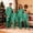 Green, variant on Christmas Matching Family Pajamas Set Silk Family Pjs Long Sleeve Crew Neck Nightwear Two Piece Mom and Son Matching Outfits