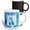 Multicolor, variant on 3drose, Image of Sweet Dolphin Face and Flipper Painting, 11oz Two-tone Blue Mug