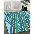 thumbnail image 2 of Ahgly Company Indoor Rectangle Patterned Azure Blue Area Rugs, 4' x 6', 2 of 6