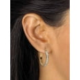 thumbnail image 5 of PalmBeach Jewelry 5-Pair CZ Stud & Hoop Set 4 TCW. Goldtone & Gold Ion Plated Stainless Steel, 5 of 8
