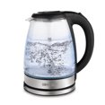 thumbnail image 1 of Art+Cook Illuminated 1000 Watt Electric Cordless Glass Kettle, White, 1 of 3