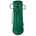 thumbnail image 3 of Unique Bargains Bottines à Talons Aiguilles à Bout Pointu à Fermeture Éclair et à Lacets pour Femmes, 3 of 6