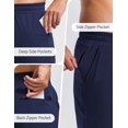 thumbnail image 5 of Pinspark Mens Athletic Joggers Pants with Zipper Pockets Lightweight Quick Dry Workout Track Gym Pants, 5 of 6