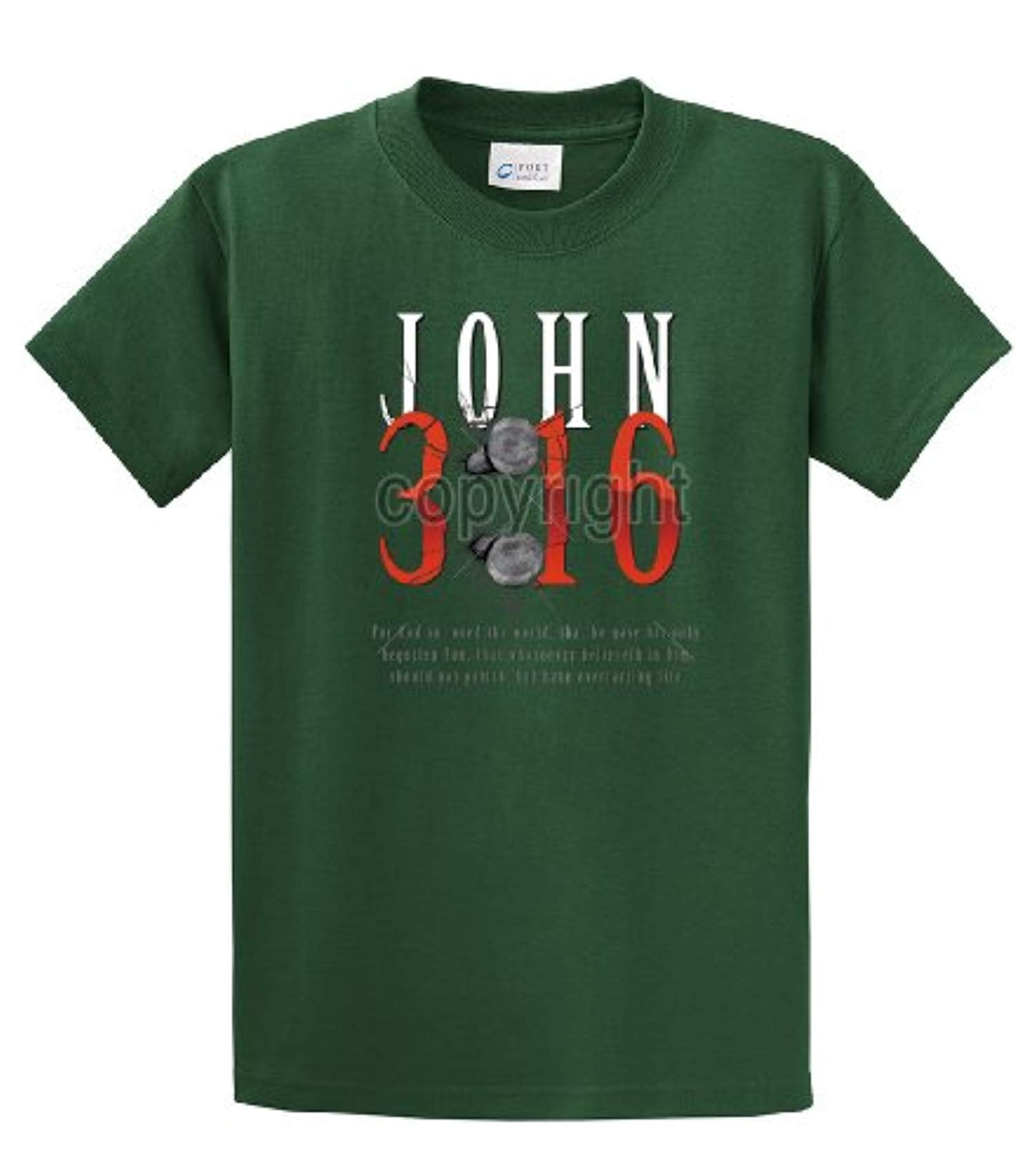 Christian John 3:16 with Nails For God So Loved the World Jesus Men's Short - Bild 19 von 71